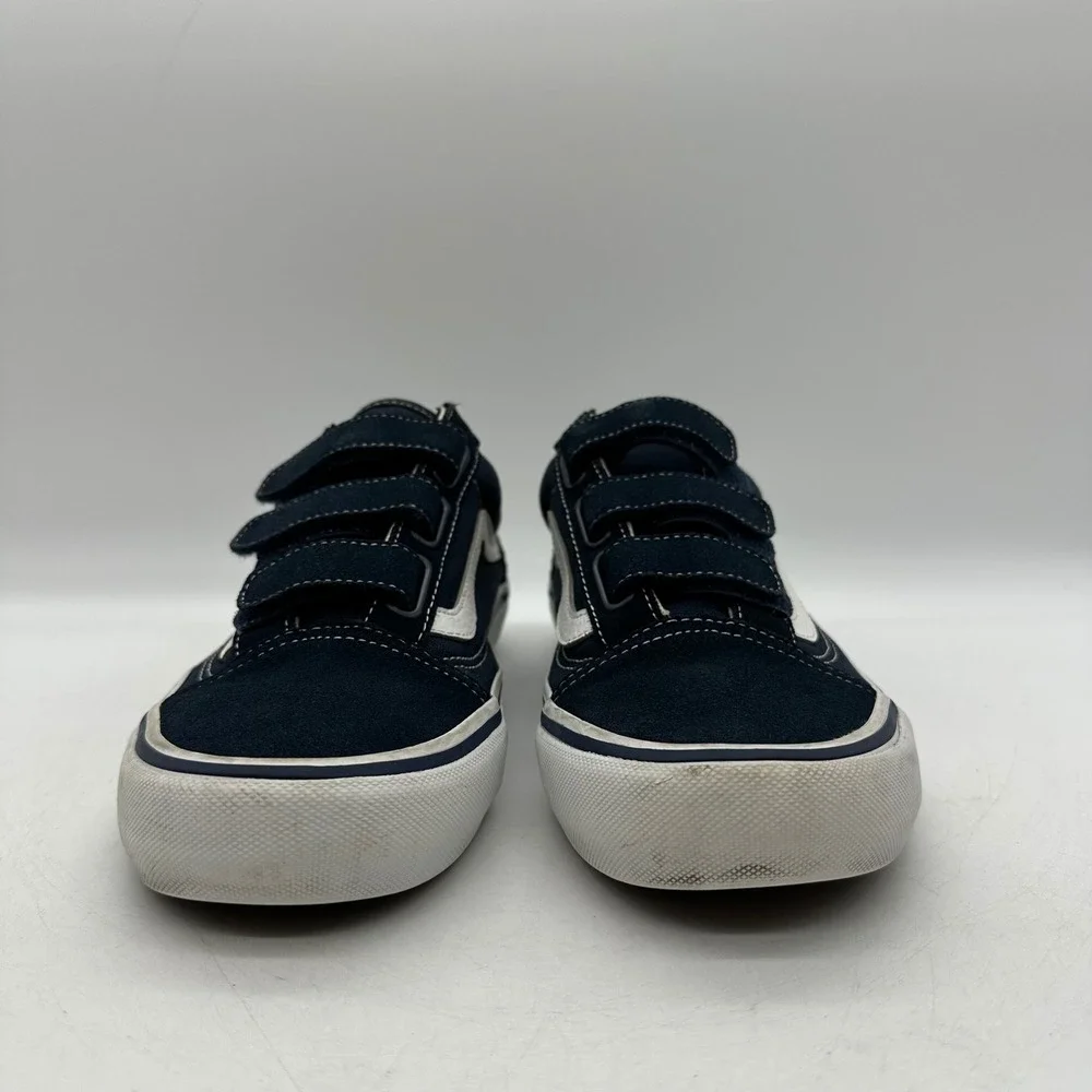 Vans 721454 Mens Size 8 Navy Old Skool V Pro VN0A3D29NVY Hook & Loop Skate Shoes